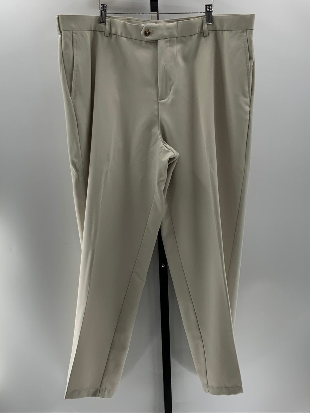 Classic Pleated Dress Pants in Light Beige